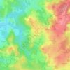 Carte topographique Pétillat, altitude, relief