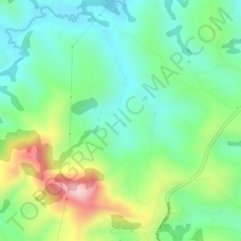 Carte topographique Morro Preto, altitude, relief