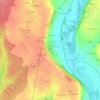 Carte topographique Les Crocs, altitude, relief