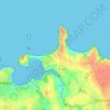 Carte topographique Les Nielles, altitude, relief