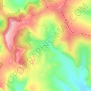 Carte topographique Heria, altitude, relief