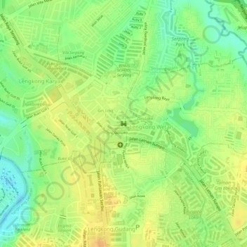 Carte topographique BSD, altitude, relief