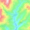 Carte topographique Desa Sa'dan To'Barana, altitude, relief
