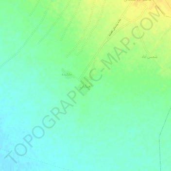 Carte topographique آهنگران, altitude, relief