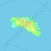 Carte topographique Menorca, altitude, relief