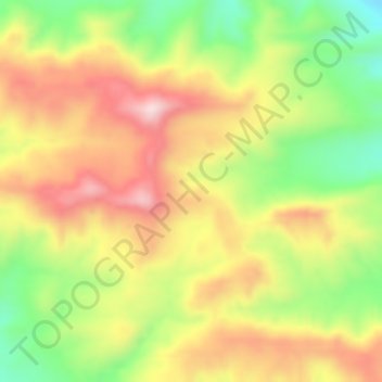 Carte topographique Iranian plateau, altitude, relief