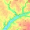 Carte topographique Les Vaulions, altitude, relief