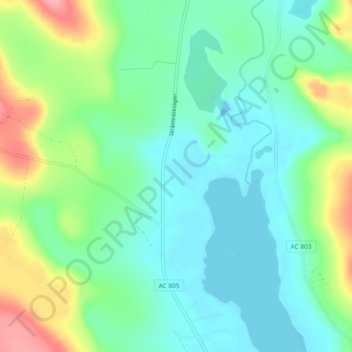 Carte topographique Stennäs, altitude, relief