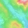 Carte topographique Les Cretes, altitude, relief