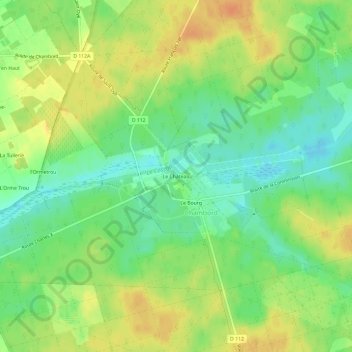 Carte topographique Le Château, altitude, relief