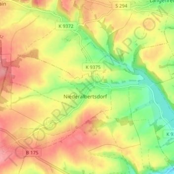 Carte topographique Kleinrußdorf, altitude, relief