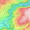 Carte topographique Vauladray, altitude, relief