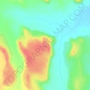 Carte topographique Massif de Bellar, altitude, relief