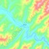 Carte topographique 吉卡乡, altitude, relief