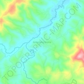 Carte topographique Ambohitompoina, altitude, relief