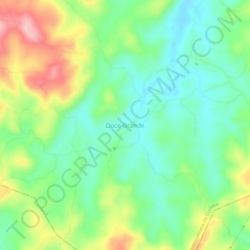 Carte topographique Doce Grande, altitude, relief