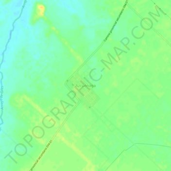 Carte topographique Azcuénaga, altitude, relief