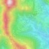 Carte topographique Valsecca, altitude, relief