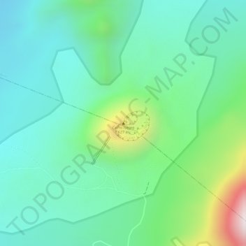 Carte topographique Cerro Negro, altitude, relief