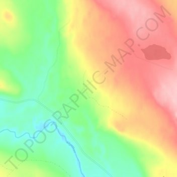 Carte topographique Djupfors, altitude, relief