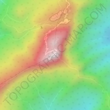 Carte topographique Kuala Muda, altitude, relief