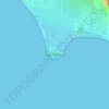 Carte topographique Cape Trafalgar, altitude, relief