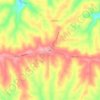 Carte topographique Elon, altitude, relief