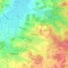 Carte topographique Meezen, altitude, relief