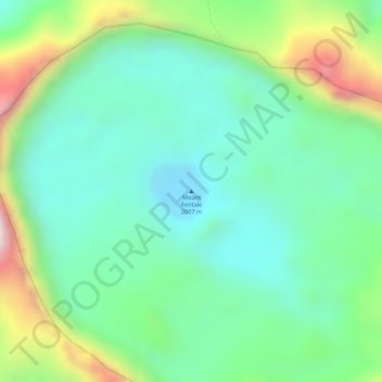 Carte topographique Mount Fentale, altitude, relief