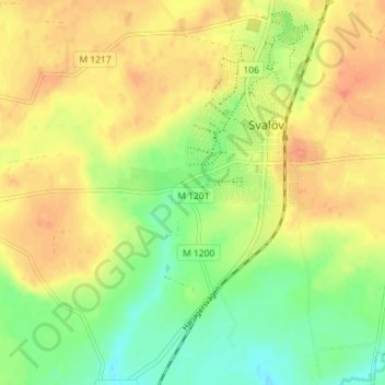 Carte topographique Felestad, altitude, relief