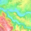 Carte topographique Vigouroux, altitude, relief