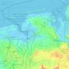 Carte topographique Leer (Ostfriesland), altitude, relief