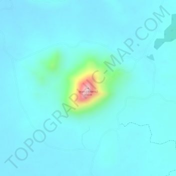 Carte topographique Phu Thok, altitude, relief