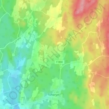 Carte topographique Ekhult, altitude, relief