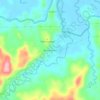 Carte topographique Dusun Empat, altitude, relief
