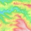 Carte topographique Anglards-le-Pommier, altitude, relief