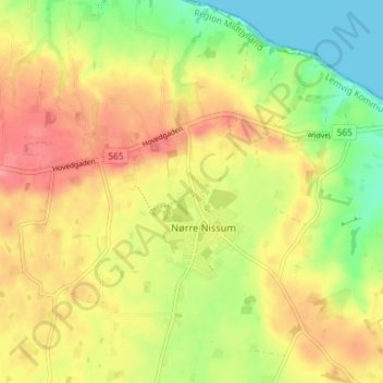 Carte topographique Korinth, altitude, relief