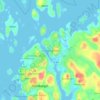 Carte topographique Hamburgsund, altitude, relief