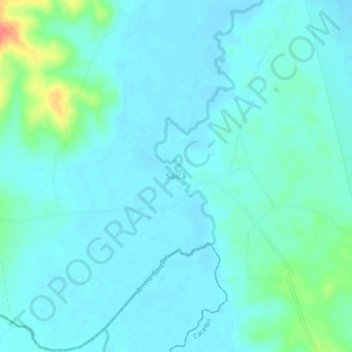 Carte topographique Saicã, altitude, relief