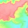 Carte topographique Cornalvo, altitude, relief