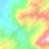 Carte topographique Ahmar Mountains, altitude, relief
