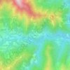 Carte topographique Fubina, altitude, relief