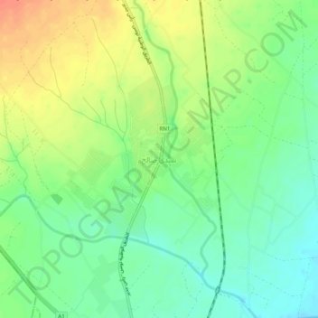 Carte topographique Sidi Salah, altitude, relief