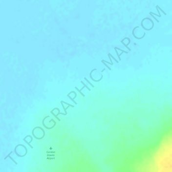 Carte topographique Gordon Downs, altitude, relief