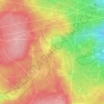 Carte topographique Geiselstein, altitude, relief