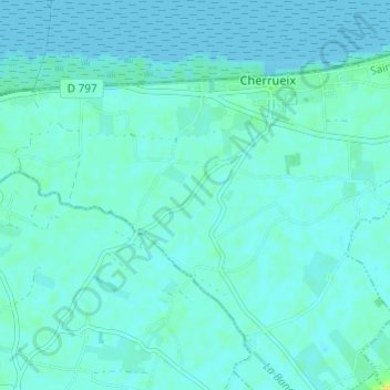 Carte topographique La Haute Rue du Marais, altitude, relief