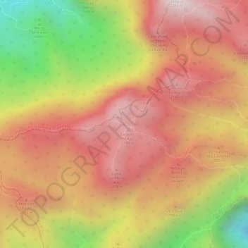 Carte topographique Morro Açu, altitude, relief