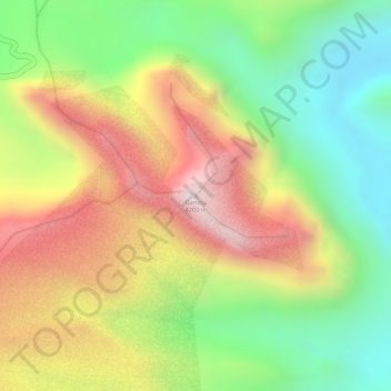 Carte topographique Mount Gambu, altitude, relief