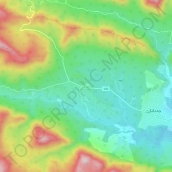 Carte topographique Mabzah, altitude, relief