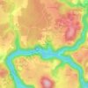 Carte topographique Val Beneyte, altitude, relief